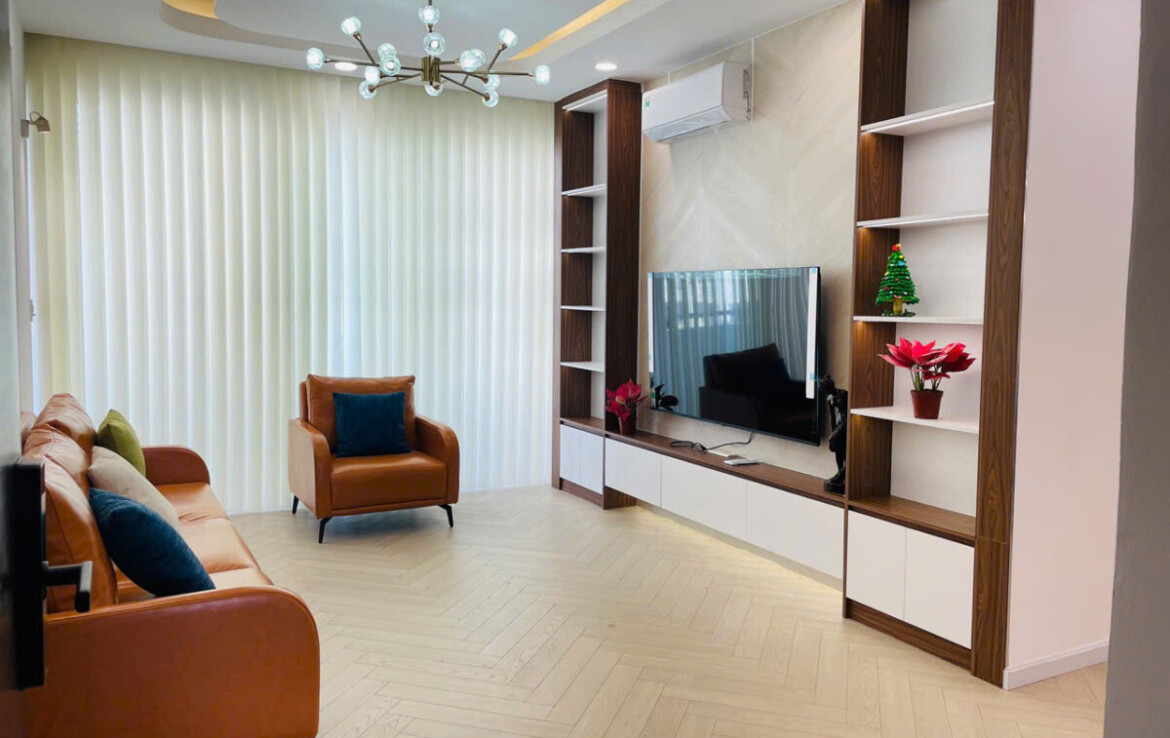 phong khach can ho can cho thue 1170x738 - Cho thuê căn hộ 118m2, 03pn, chung cư Grand View A, giá 40tr/tháng, nhà mới, đầy đủ nội thất.