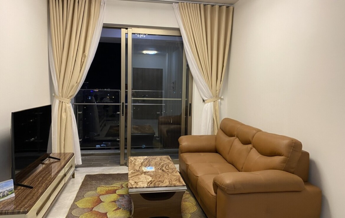 phong khach can ho cho thue 12 1170x738 - Cho thuê căn hộ 02pn, chung cư The Peak , Phú Mỹ Hưng, giá 34tr/tháng, nội thất mới hoàn toàn.