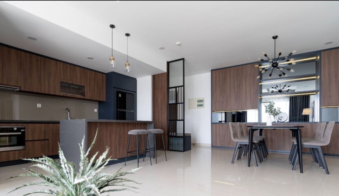 phong khach can ho cho thue 3 1170x676 - Giá cho thuê căn hộ 3pn tòa C chung cư Riverpark Premier T1/2026