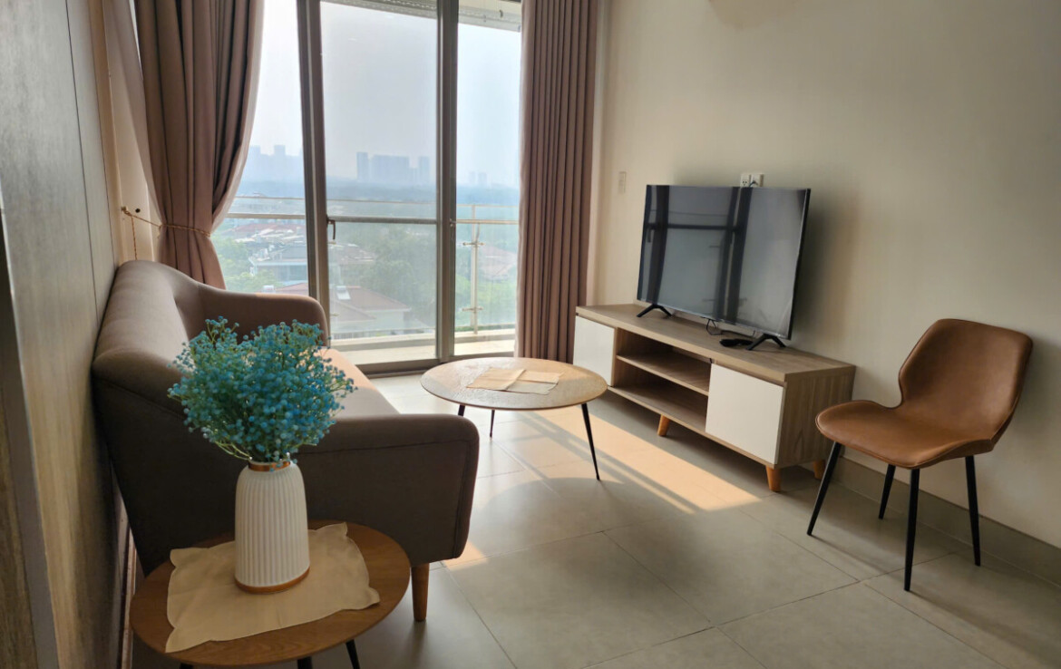 phong khach can ho hung phuc cho thue 6 1170x738 - Cho thuê nhanh căn hộ Hưng Phúc Happy Residences. DT 78m2 Thiết kế 2 Phòng-2wc- View biệt thự- Giá 18 Triệu/Tháng