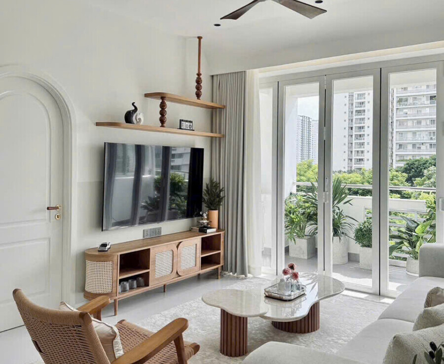 phong khach sang trong 900x738 - Giá mua bán căn hộ 3pn chung cư Park View phường Tân Hưng T1/2026