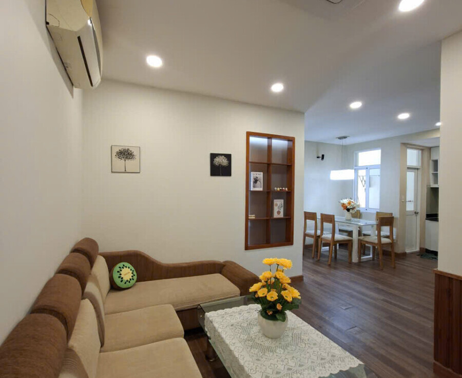 phong khach xinh can ho cho thue 900x738 - Cho thuê căn hộ Sky Garden 3. DT 56m2 Nhà đẹp- Nội thất mới- 2 Phòng ngủ-1wc- Lầu cao- Giá 13 Triệu/Tháng