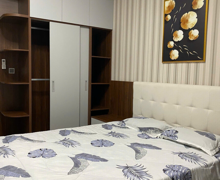 phong ngu can ho cho thue 9 900x738 - Cho thuê căn hộ 02pn , chung cư The Signature ( midtown ) nhà đẹp, giá 29tr/tháng, đầy đủ nội thất.