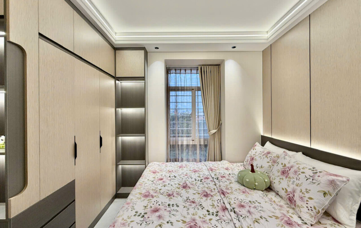 phong ngu nho can ho dep sky garden 3 11 1170x738 - Bán căn hộ đẹp tại Sky Garden 3. DT 56m2 Nhà mới 100% Thiết kế 2 Phòng ngủ-1wc View quận 1 rất đẹp- Giá 5.380 Tỷ