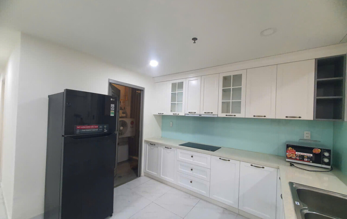 bep rong rai 1 1170x738 - Cho thuê căn hộ Hưng Phúc Happy residences. DT 98m2 Thiết kế 3 Phòng-2wc- View biệt thự- Giá thuê 25 Triệu/Tháng