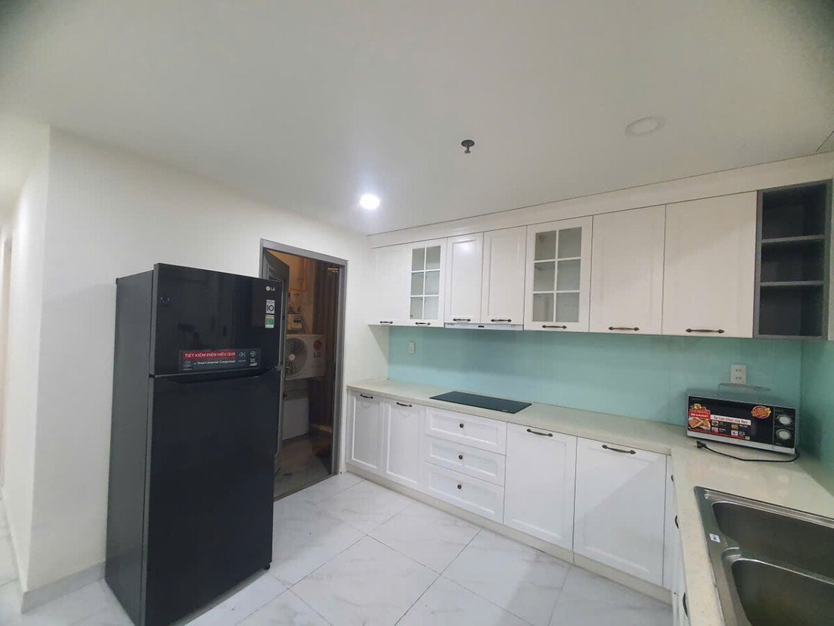 bep rong rai 1 - Cho thuê căn hộ Hưng Phúc Happy residences. DT 98m2 Thiết kế 3 Phòng-2wc- View biệt thự- Giá thuê 25 Triệu/Tháng