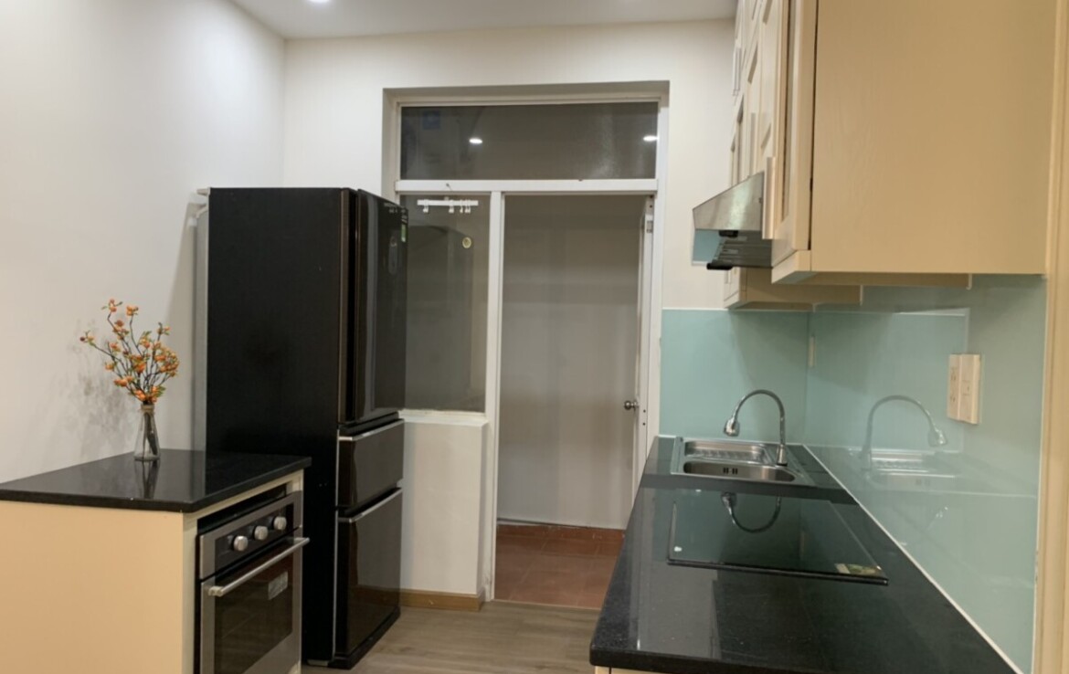 bep thoang can ho cho thue 1170x738 - Cho thuê căn hộ đẹp tại Sky Garden 3. DT 68m2 Thiết kế 2 Phòng ngủ-2wc- Nội thất mới nhà đẹp- Giá 16 Triệu/Tháng