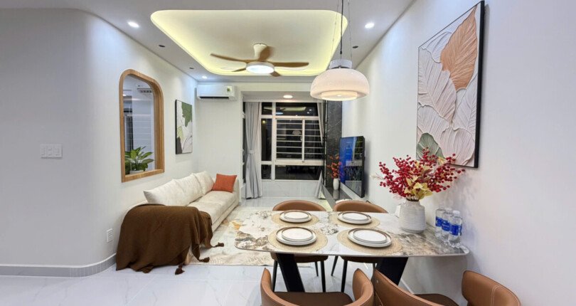 Bán căn hộ Sky Garden 3. DT 71m2 Nội thất cao cấp- thiết kế 3 Phòng ngủ-2wc- lầu cao- View Nam- Giá 6.690 Tỷ