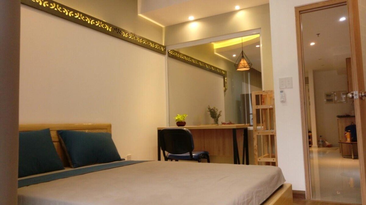 hinh anh phong ngu can ho cho thue - Cho thuê căn hộ 80m2, chung cư Scenic Valley 1, 02pn, giá 20tr/tháng, view hồ bơi, xem nhà dễ.