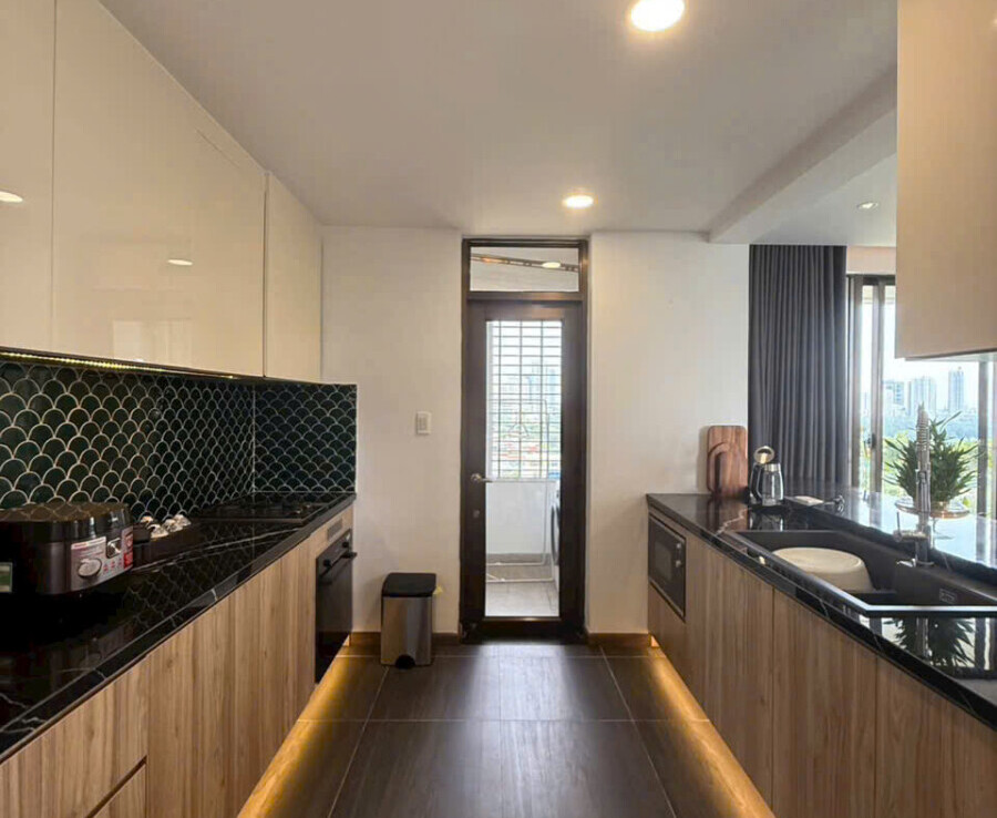 khu vuc bep 900x738 - Giá mua bán căn hộ 2pn tòa O chung cư The Panorama phường Tân Hưng T2/2026