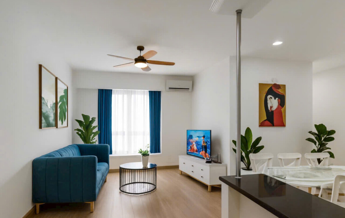 nha dep sky 2 cho thue 1170x738 - Cho thuê căn hộ đẹp tại Sky Garden 2. DT 88m2 Lầu cao- Nhà như hình-3 Phòng-2wc- Đủ nội thất- Giá 19 Triệu/Tháng