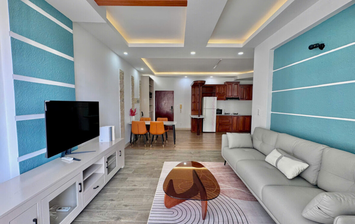 phong khach can ho dep sky garden 2 can cho thue 3 1170x738 - Cho thuê căn góc Sky Garden 2. DT 91m2 Nhà đẹp- Đầy đủ nội thất- 3 Phòng ngủ-2wc- Đang trống vào ngay. Giá 22 Triệu/Tháng