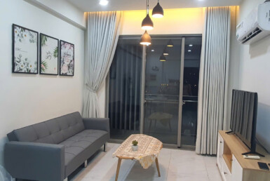 phong khach can ho hung phuc cho thue 385x258 - Cho thuê căn hộ Hưng Phúc Happy residences. DT 98m2 Thiết kế 3 Phòng-2wc- View biệt thự- Giá thuê 25 Triệu/Tháng