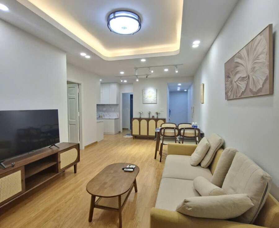 phong khach can ho sky garden 3 can cho thue 6 900x738 - Cho thuê nhanh căn hộ Sky Garden 3. DT 68m2 Nhà đẹp- Mới- 2 phòng ngủ- 2wc- Nội thất đầy đủ- Giá thuê 16 Triệu/Tháng