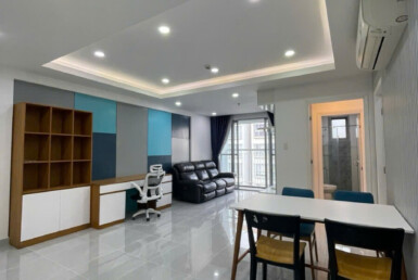 phong khach hien dai 385x258 - Cho thuê căn hộ Scenic Valley 1. Căn góc 77m2 Thiết kế 2 phòng-2wc-Lầu cao-View nội khu- Giá 20 Triệu/Tháng