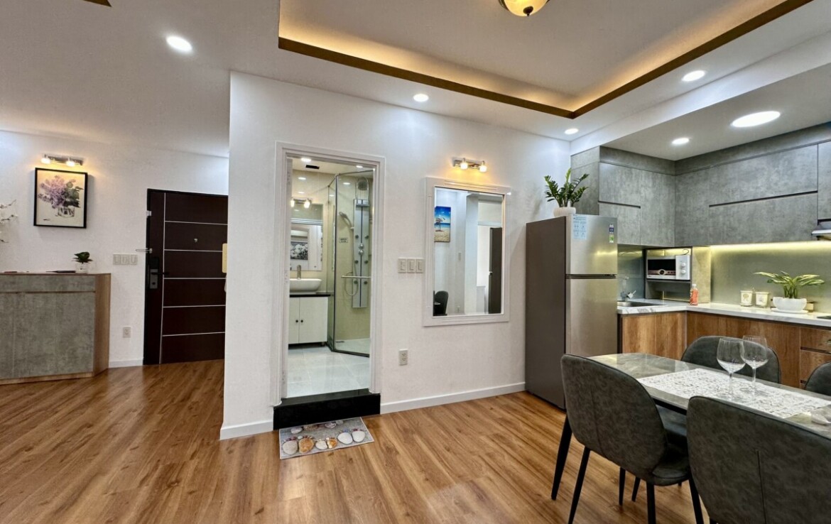 phong khach rong can ho sky garden 3 18 1170x738 - Bán căn hộ Sky Garden 3. DT 56m2 Nhà đẹp- View không bị chắn-1 Phòng ngủ-1wc- Giá bán 4.9 Tỷ (TL)