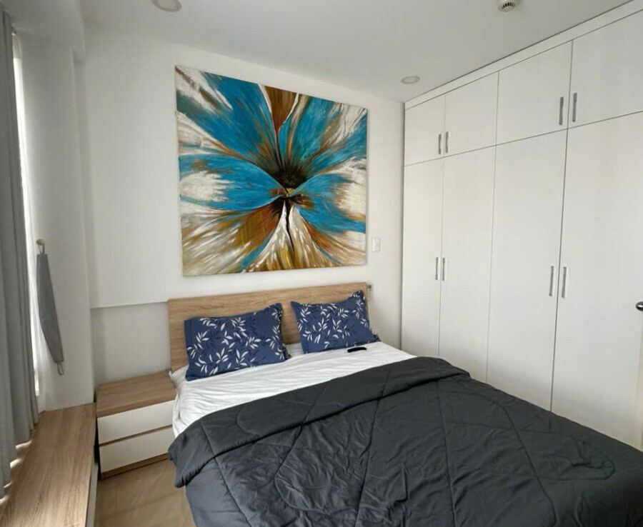 phong ngu 2 scenic cho thue 900x738 - Cho thuê căn hộ Scenic Valley 1. DT 80m2 Nhà đẹp- lầu cao- View hồ bơi- 2 Phòng ngủ-2wc- Giá thuê 19 Triệu/Tháng