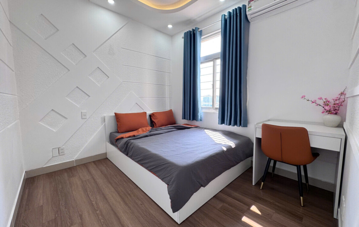 phong ngu can ho dep sky garden 2 can cho thue 5 1170x738 - Cho thuê căn góc Sky Garden 2. DT 91m2 Nhà đẹp- Đầy đủ nội thất- 3 Phòng ngủ-2wc- Đang trống vào ngay. Giá 22 Triệu/Tháng