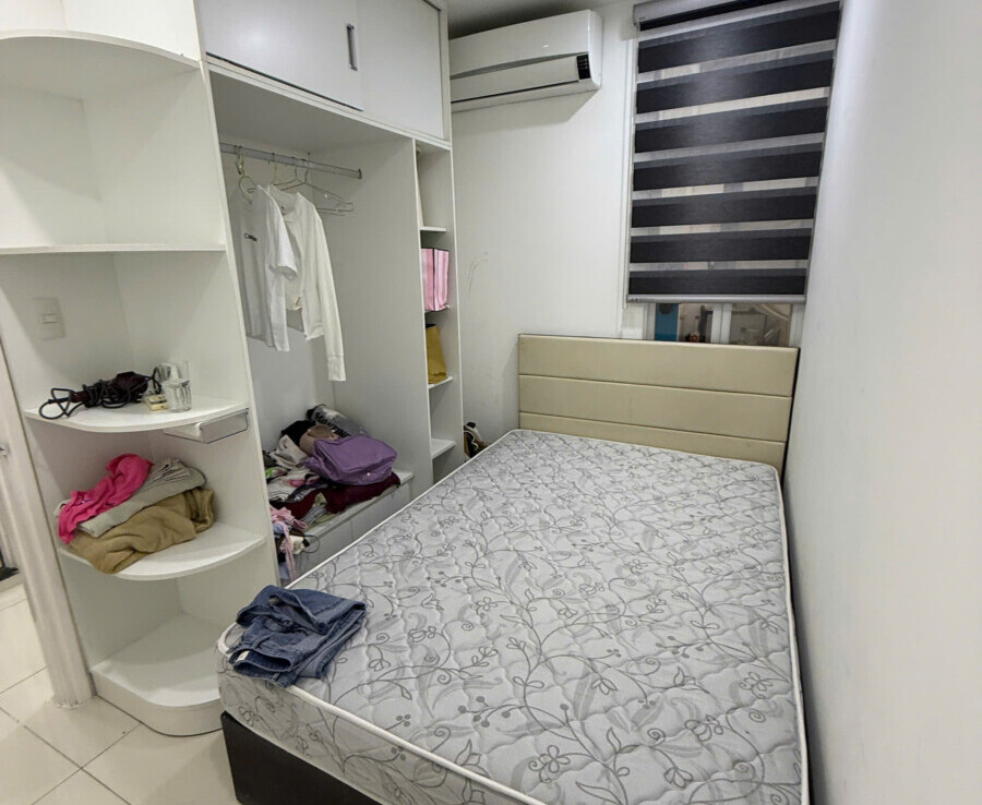 phong ngu can ho sky 3 cho thue 900x738 - Cho thuê căn hộ Sky Garden 3. DT 56m2 Thiết kế 2 phòng ngủ-1 toilet- Nội thất đầy đủ- Giá thuê 12 Triệu/Tháng