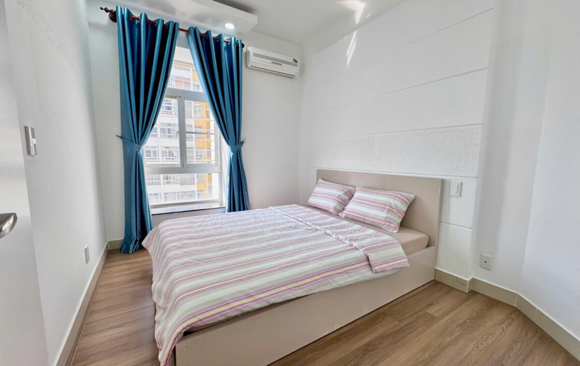 phong ngu day anh sang 1170x738 - Cho thuê căn góc Sky Garden 2. DT 91m2 Nhà đẹp- Đầy đủ nội thất- 3 Phòng ngủ-2wc- Đang trống vào ngay. Giá 22 Triệu/Tháng