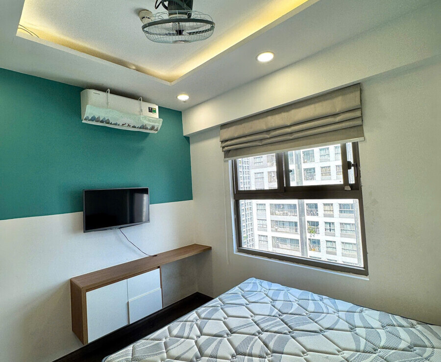 phong ngu dep 1 900x738 - Bán căn hộ Saigon South Residences. DT 74m2 Lầu cao vút- view đông nam-2 phòng ngủ-2wc- Nội thất đầy đủ- Giá 6.050 Tỷ