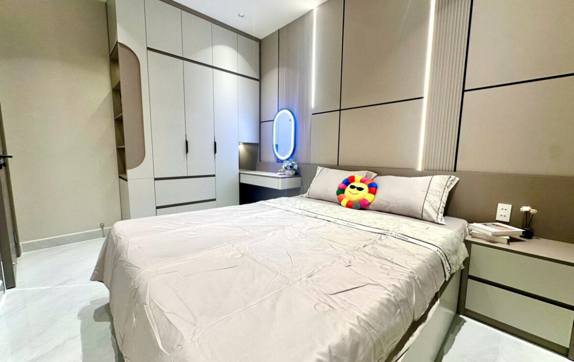phong ngu dep 1170x738 - Bán căn hộ đẹp tại Sky Garden 2. DT 71m2 Nhà mới-đẹp- lầu trung- 2 phòng-1wc- Nội thất mới 100%- Giá 5.950 Tỷ