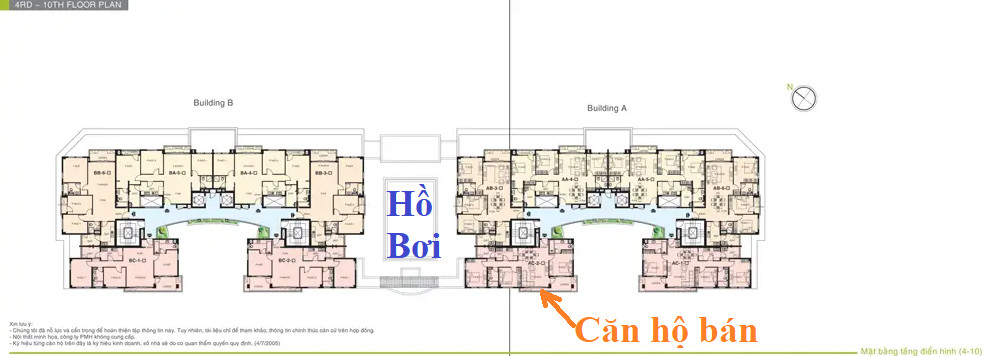vi tri can ho ban - Giá mua bán căn hộ 3pn tòa A chung cư Cảnh Viên 2 phường Tân Mỹ T2/2026