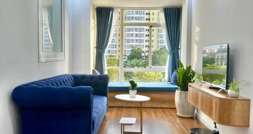 Cho thuê căn hộ Sky Garden 3. DT 56m2 Nhà đẹp-1 Phòng-1wc- View hồ bơi thoáng- Giá 15 Triệu/Tháng
