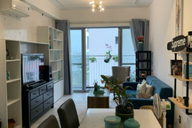 bep can ho cho thue 385x258 - Cho thuê căn hộ 101m2, chung cư Scenic Valley 1, giá 23tr/tháng, nội thất đầy đủ.