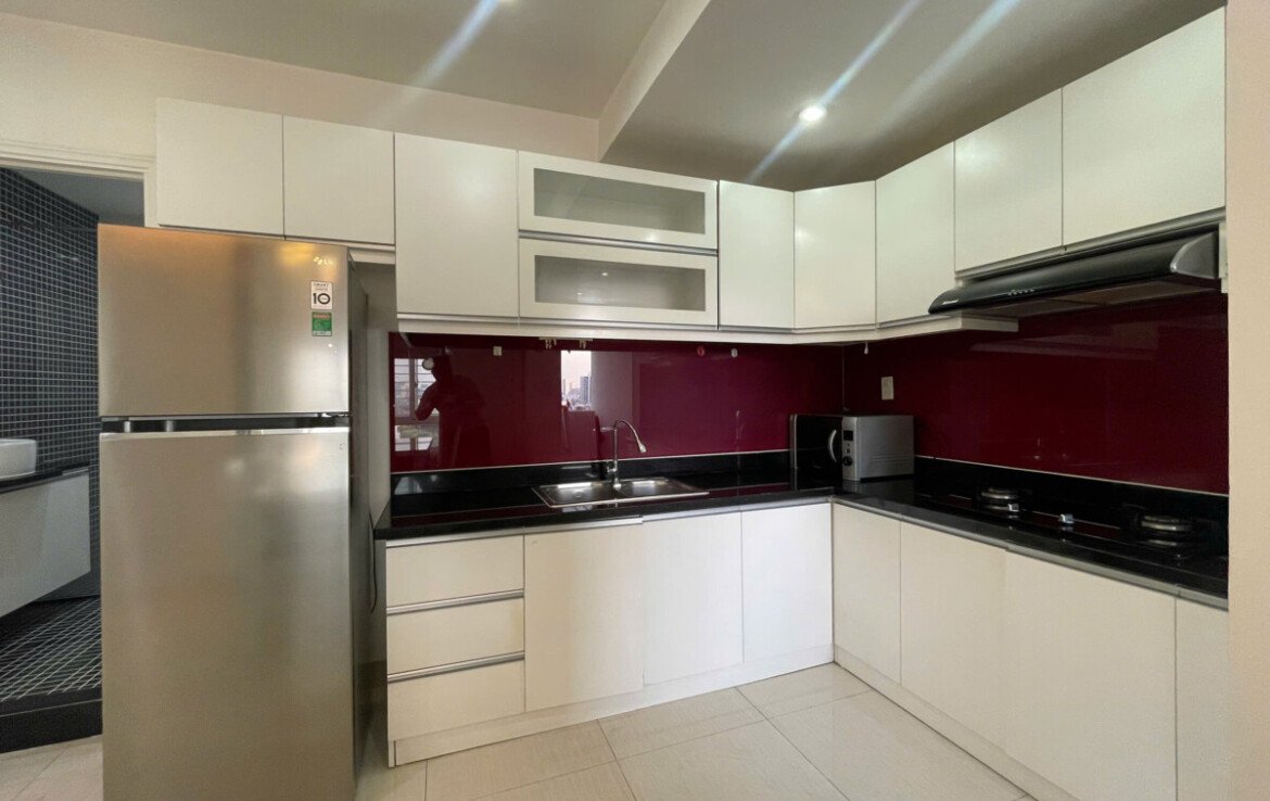 bep can ho sky 3 cho thue 2 1170x738 - Cho thuê căn hộ Sky Garden 3. DT 56m2 Thiết kế 2 Phòng ngủ-1wc- Nhà lầu cao view thoáng. Giá 12 Triệu/Tháng