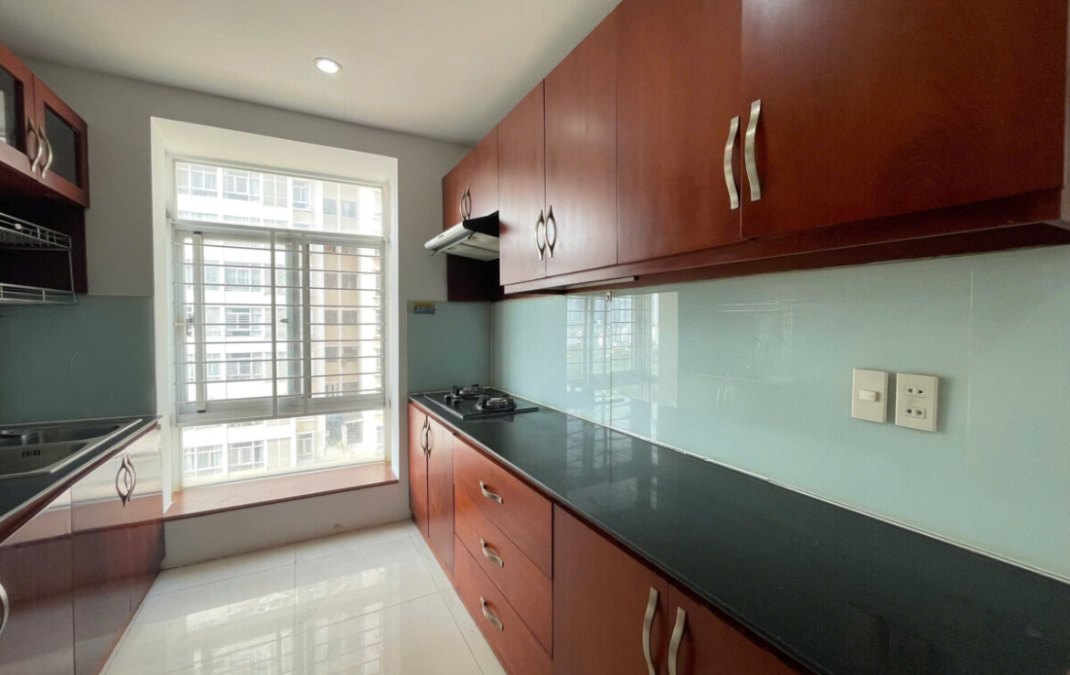 bep thoang 1170x738 - Cho thuê căn hộ Sky Garden 3. DT 70m2 Lầu trung- 2 Phòng-2wc- Nội thất đầy đủ- Giá thuê 15 Triệu/Tháng