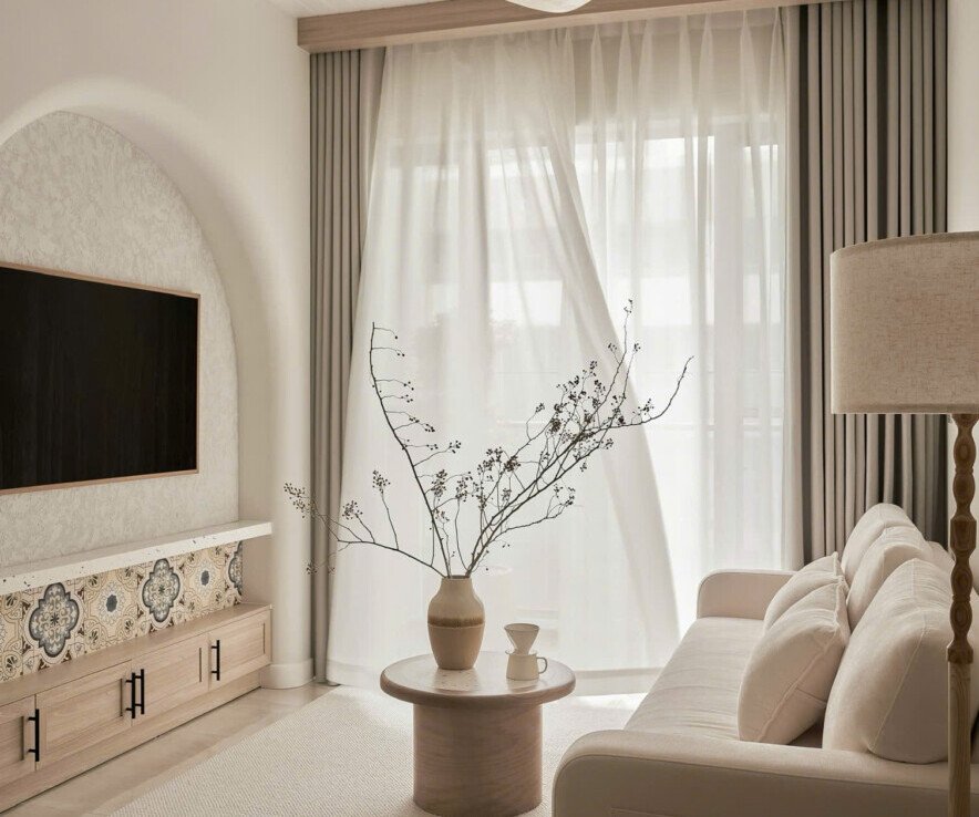 can canh phong khach can ho ban 1 884x738 - Giá mua bán căn hộ 3pn số 01 tòa A chung cư The Horizon phường Tân Mỹ T4/2026