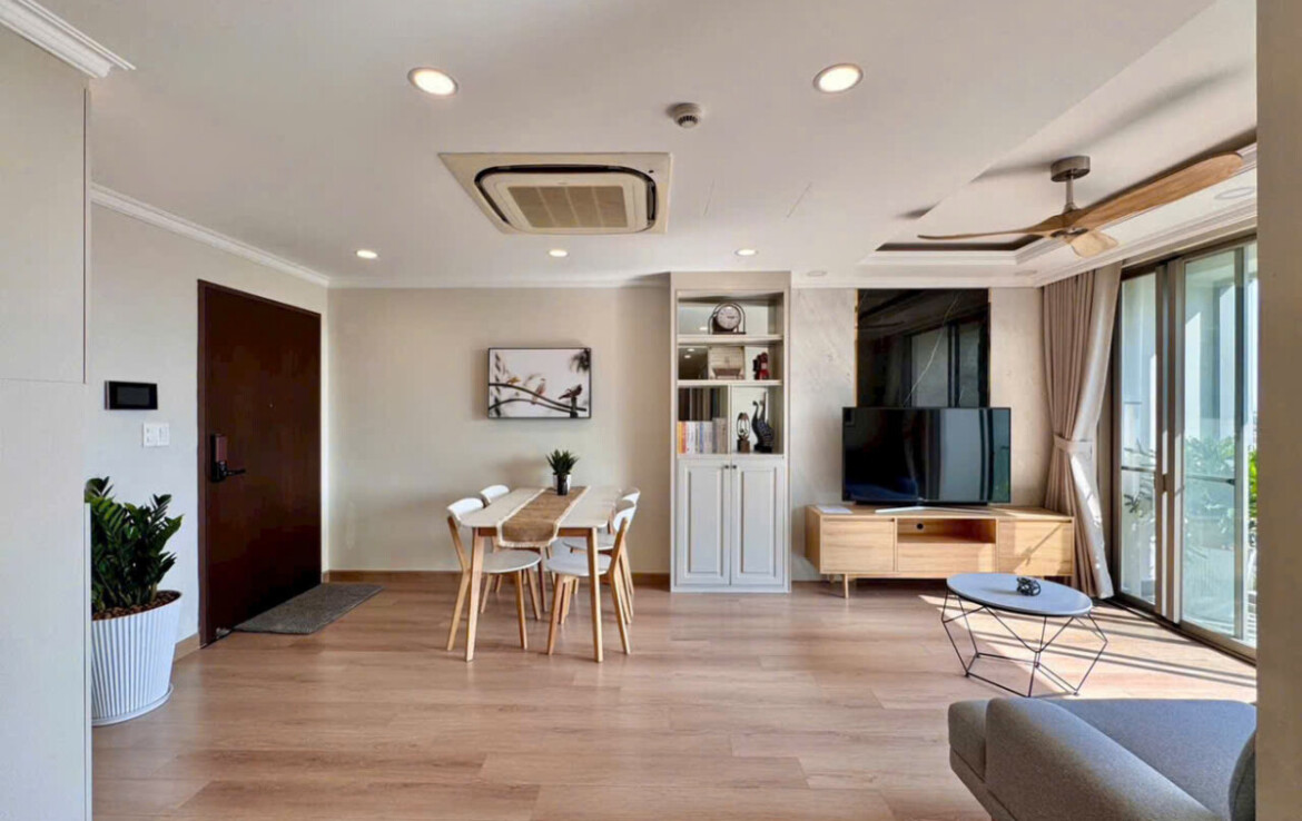 can canh phong khach sang trong 1170x738 - Giá mua bán căn hộ 3pn tòa B chung cư Hưng Phúc Happy Residence phường Tân Mỹ T4/2026