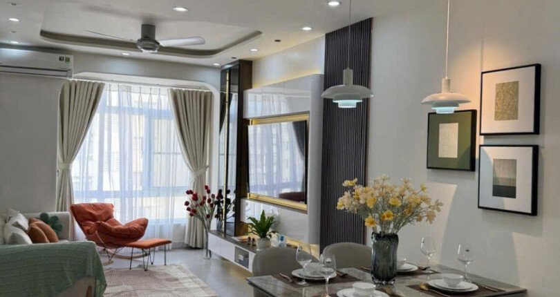 Bán nhanh căn góc Sky Garden 3. DT 74m2 Thiết kế 3 Phòng-2wc- Nội thất mới-Lầu cao- Giá 6.990 Tỷ