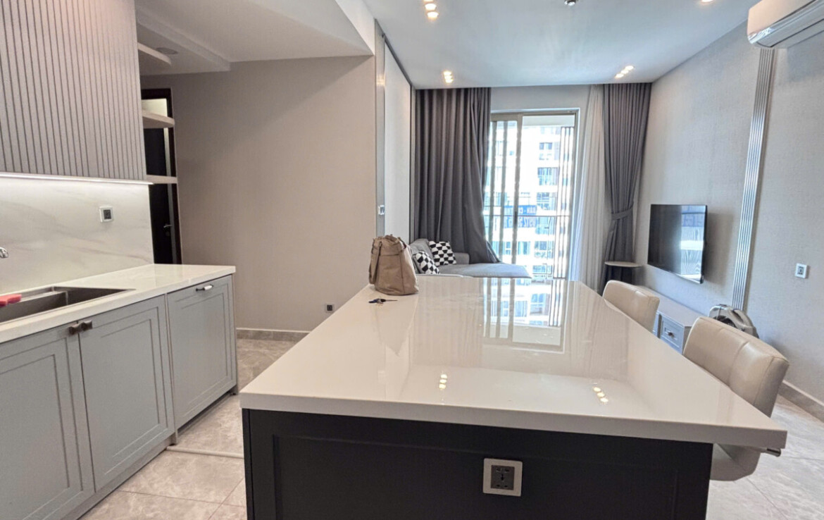 can ho midtown can cho thue bep 1 1170x738 - Cho thuê căn hộ Midtown Tòa M8. DT 80m2 Nhà đẹp- 2 Phòng-2wc- Lầu cao- Đầy đủ nội thất- Giá 25 Triệu/Tháng