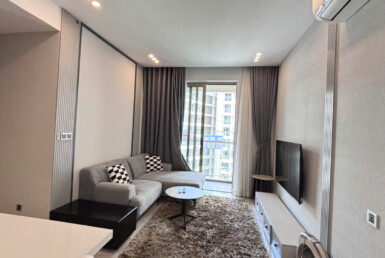 can ho midtown can cho thue phong khach4 385x258 - Cho thuê căn hộ Midtown Tòa M8. DT 80m2 Nhà đẹp- 2 Phòng-2wc- Lầu cao- Đầy đủ nội thất- Giá 25 Triệu/Tháng