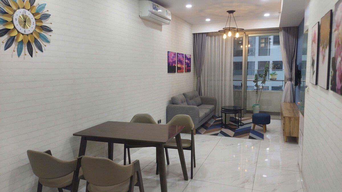 cho thue can ho midtown 7 - Cho thuê căn hộ Midtown Tòa M6. DT 65m2 Thiết kế 1 Phòng ngủ-1wc-Nội thất như hình- Giá 20 Triệu/Tháng