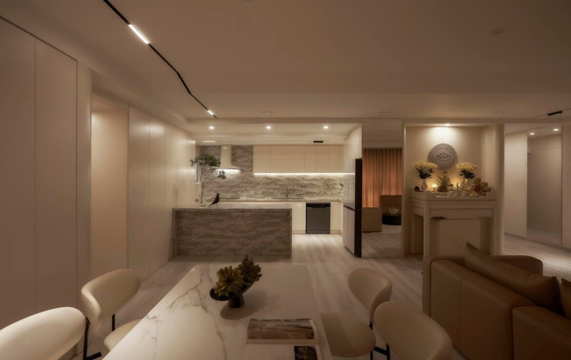 goc bep va phong an sang trong 1170x738 - Giá cho thuê căn hộ 3pn tòa N chung cư Happy Valley phường Tân Hưng T4/2026