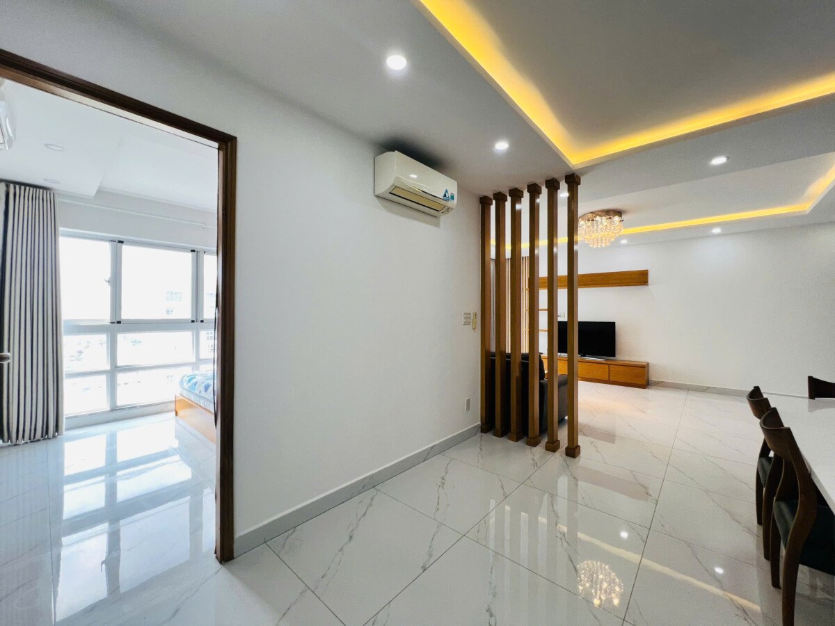 goc phong khach can ho cho thue - Giá cho thuê căn hộ 3pn số 02 tòa M chung cư Happy Valley phường Tân Hưng T4/2026