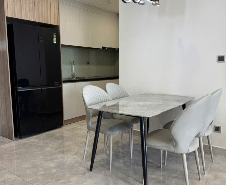 hinh anh phong an va bep 900x738 - Giá mua bán căn hộ 2pn tòa G chung cư The Peak m8 phường Tân Mỹ T3/3026