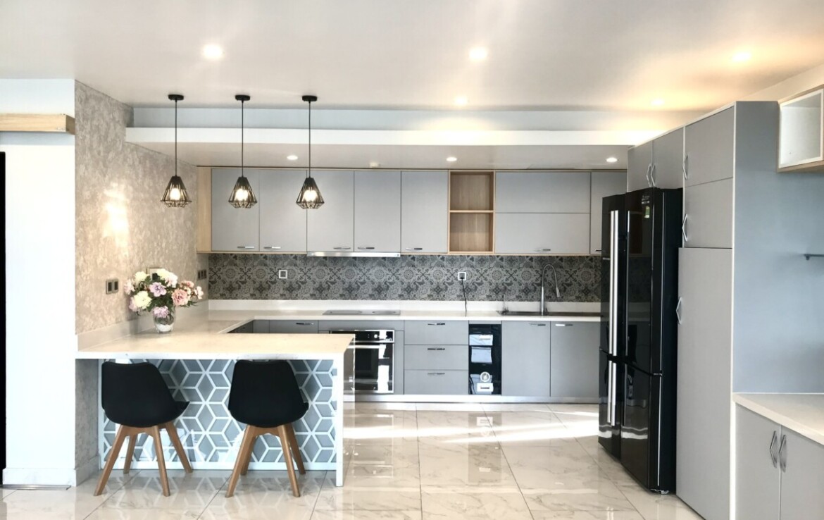 khong gian bep rong rai 5 1170x738 - Giá cho thuê căn hộ 3pn số 02 tòa L chung cư Happy Valley phường Tân Hưng T3/2026