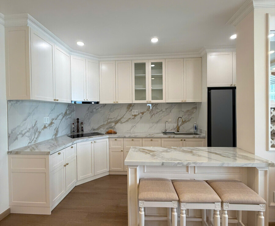 khong gian bep va phong an 900x738 - Giá mua bán căn hộ 3pn tòa C Riverpark Residence phường Tân Hưng T3/2026