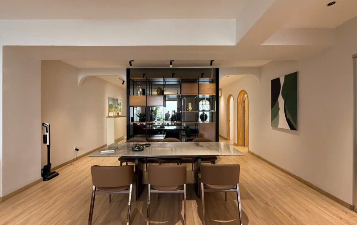 khong gian phong an sang trong 1 1170x738 - Giá mua bán căn hộ 3pn view sông chung cư Riverside Residence phường Tân Mỹ T3/2026