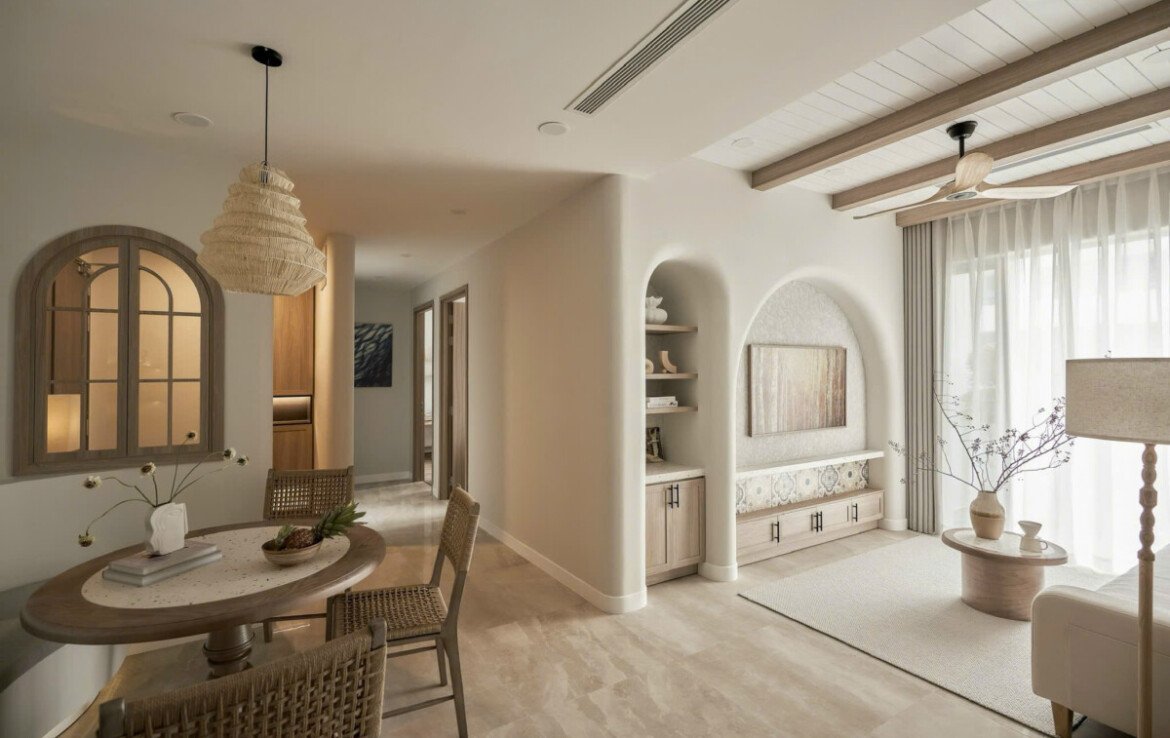 khong gian phong an va phong khach can ho 1170x738 - Giá mua bán căn hộ 3pn số 01 tòa A chung cư The Horizon phường Tân Mỹ T4/2026