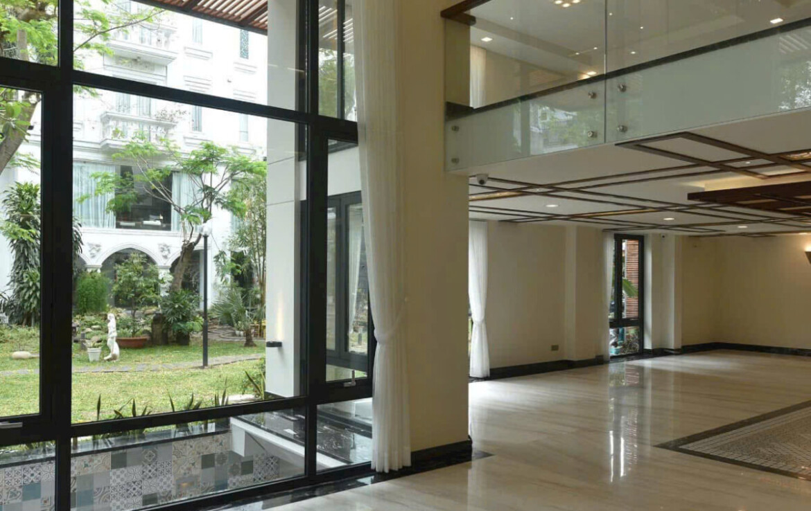 khong gian tang tret 1170x738 - Giá mua bán tòa nhà góc công viên Nội khu Hưng Gia 2 phường Tân Hưng T4/2026