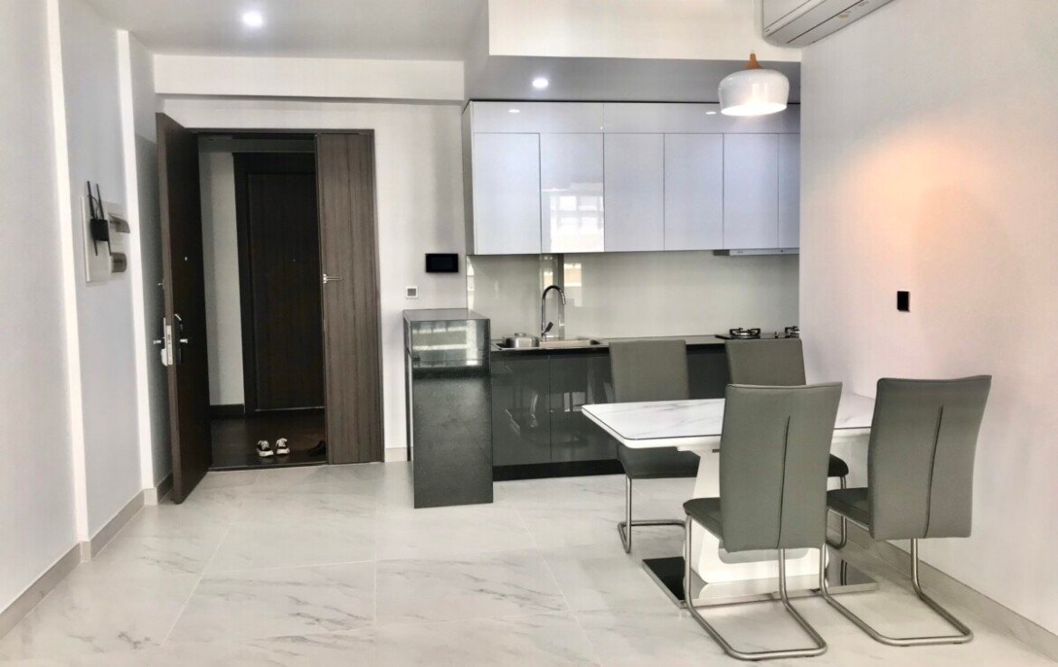 khu vuc bep can ho can cho thue 1170x738 - Cho thuê căn hộ chung cư Midtown The Signature, 02pn, giá 1.200usd/tháng, đầy đủ nội thất.