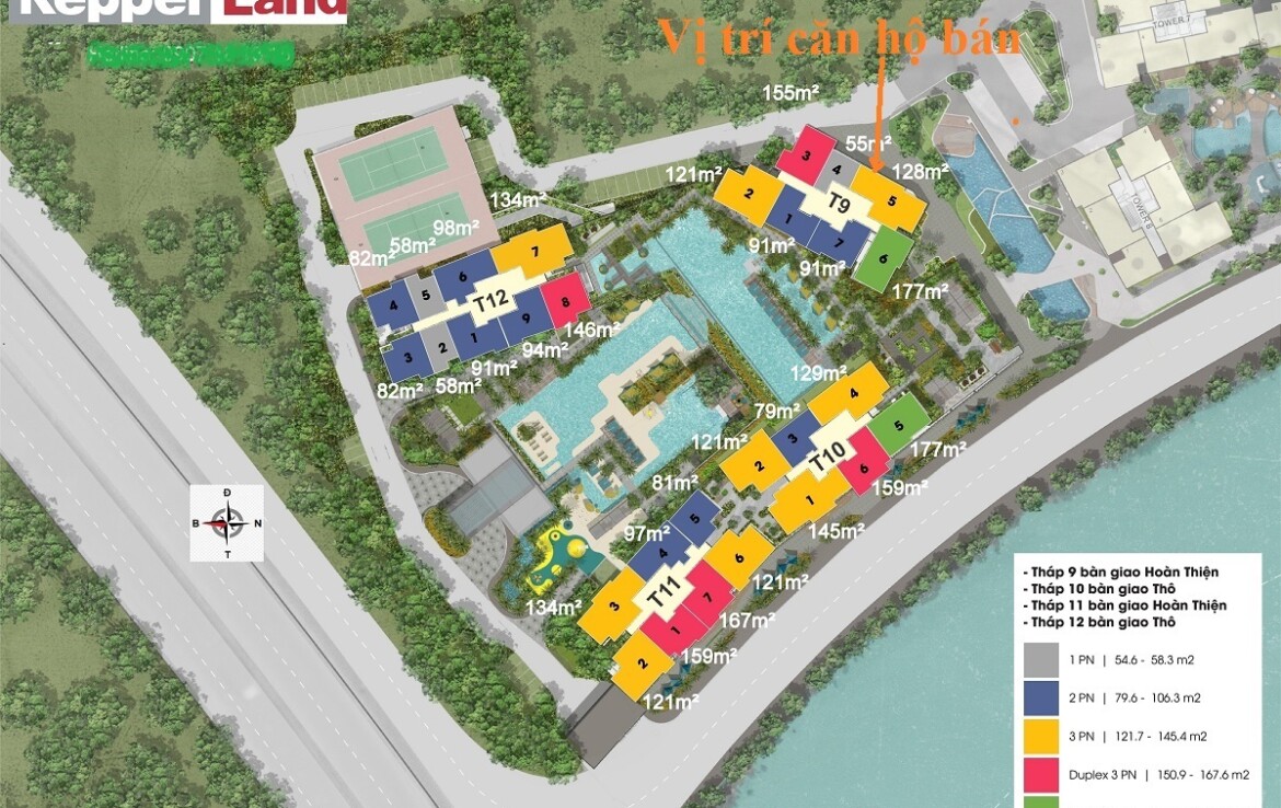 mat bang vi tri can ho ban 1170x738 - Giá mua bán căn hộ 3pn tháp T9 chung cư The Infiniti phường Tân Mỹ T3/2026