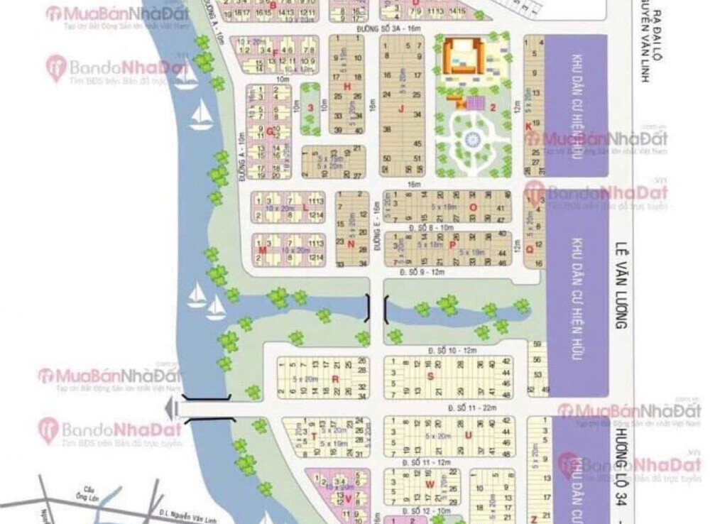 mat bang vi tri dat nen ban 1 1007x738 - Giá mua bán đất nền mặt Đường số 18 kdc Sadeco Phước Kiển Nhà Bè T4/2026