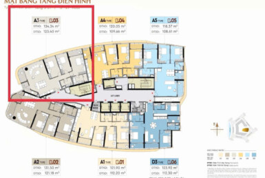 mat bang vi tri so 3 can ban 385x258 - Giá mua bán căn hộ 3pn số 03 chung cư The Regency phường Tân Mỹ T3/2026