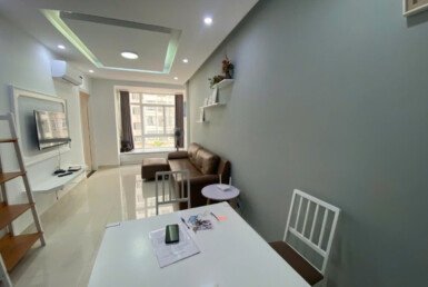 Cho thuê căn hộ Sky Garden 3. DT 56m2 nhà mới tone trắng- 2 Phòng ngủ-1wc- Giá thuê 13 Triệu/Tháng